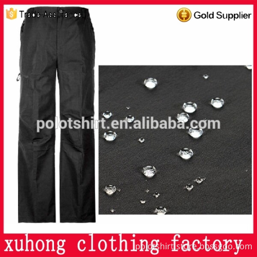 100%polyester waterproof composite material outdoor sports pants for mens